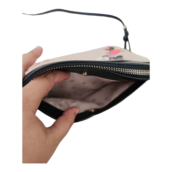 Kate Spade x Disney Minnie Mouse Medium Leather Dome Crossbody Bag & Cardholder - Picture 10 of 16
